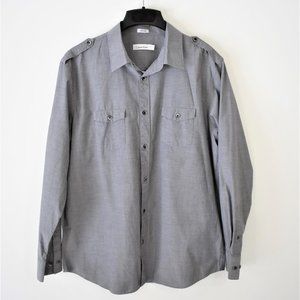 Calvin Klein Gray Button Down